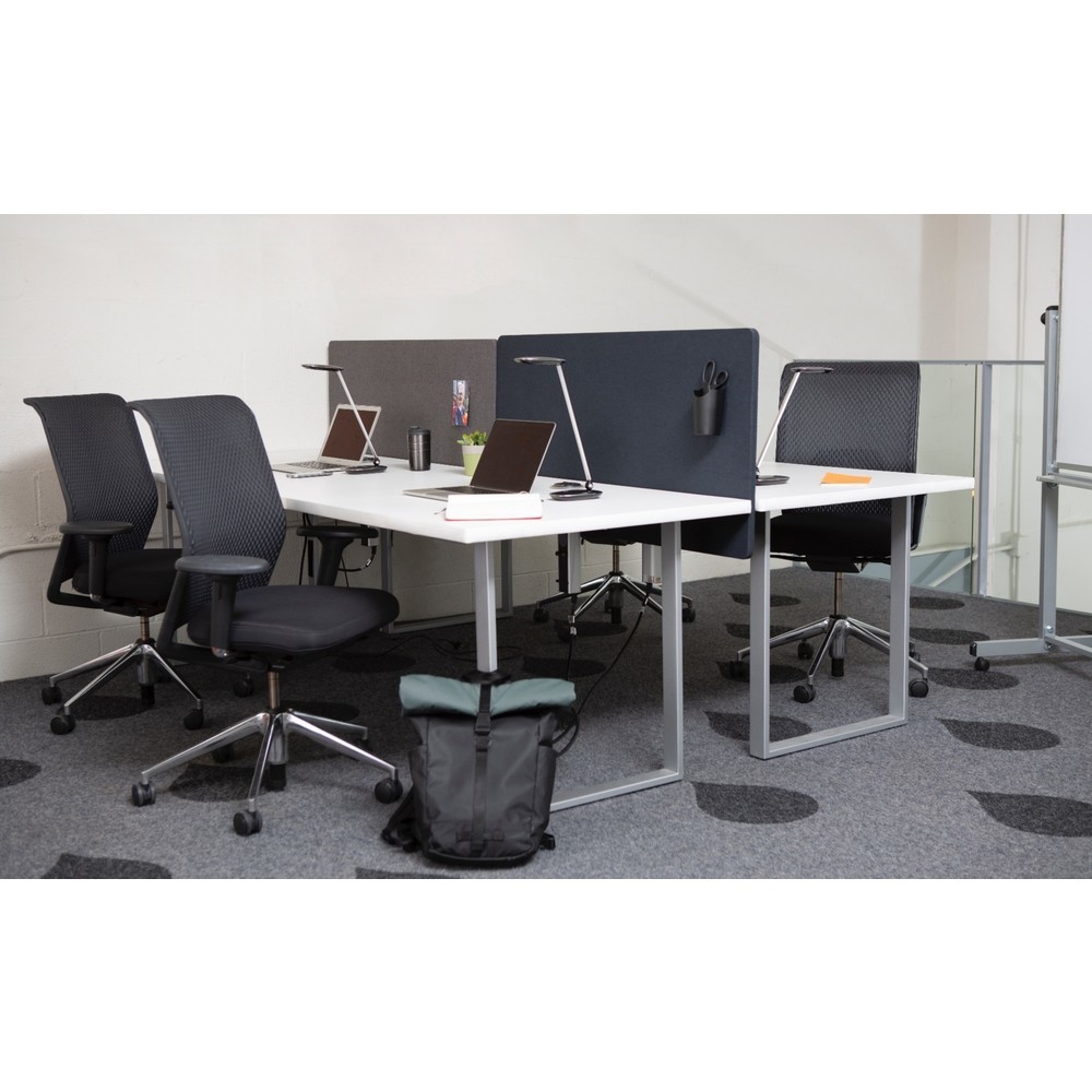 Productafbeelding nr. 4: RECLAIM akoestisch paneel voor bureau, rugwand, breedte 1.200 mm, leigrijs