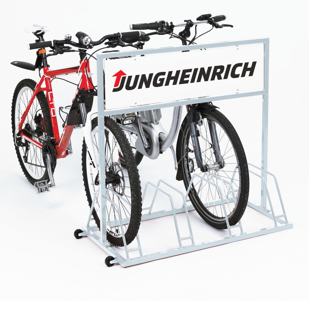 Reclamebord met digitale print voor fietsrek met reclame Product afbeelding: Reclamebord met digitale print voor fietsrek met reclame