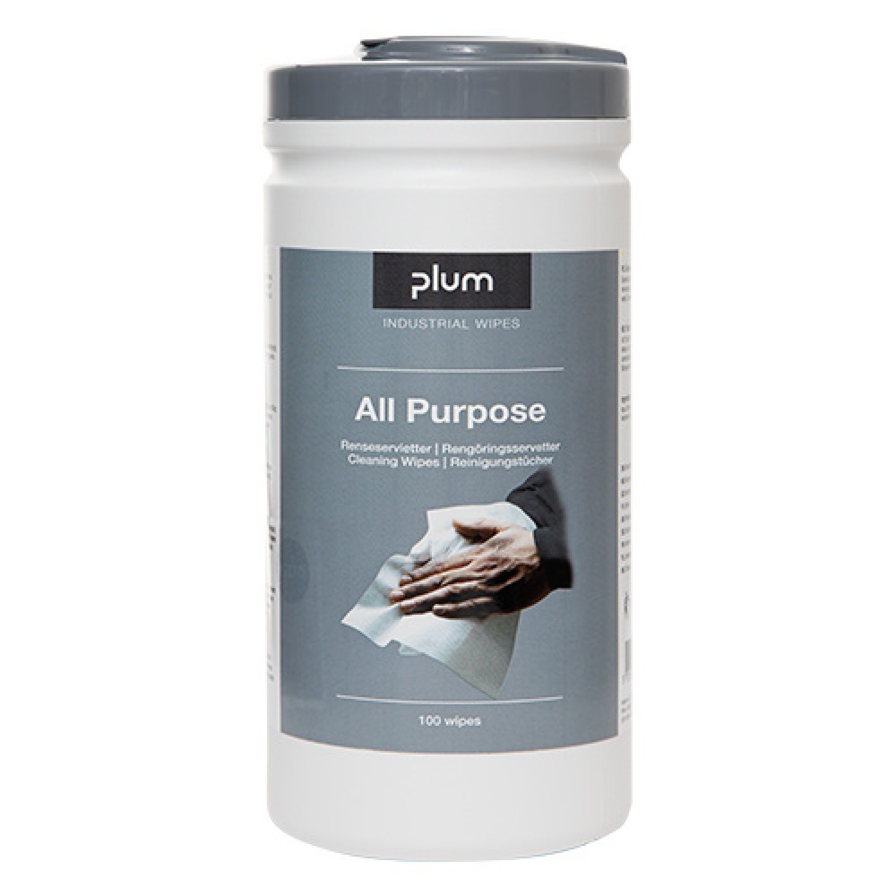 Product afbeelding: Reinigingsdoekjes PlumWipes All-Purpose, 100 stuks/box