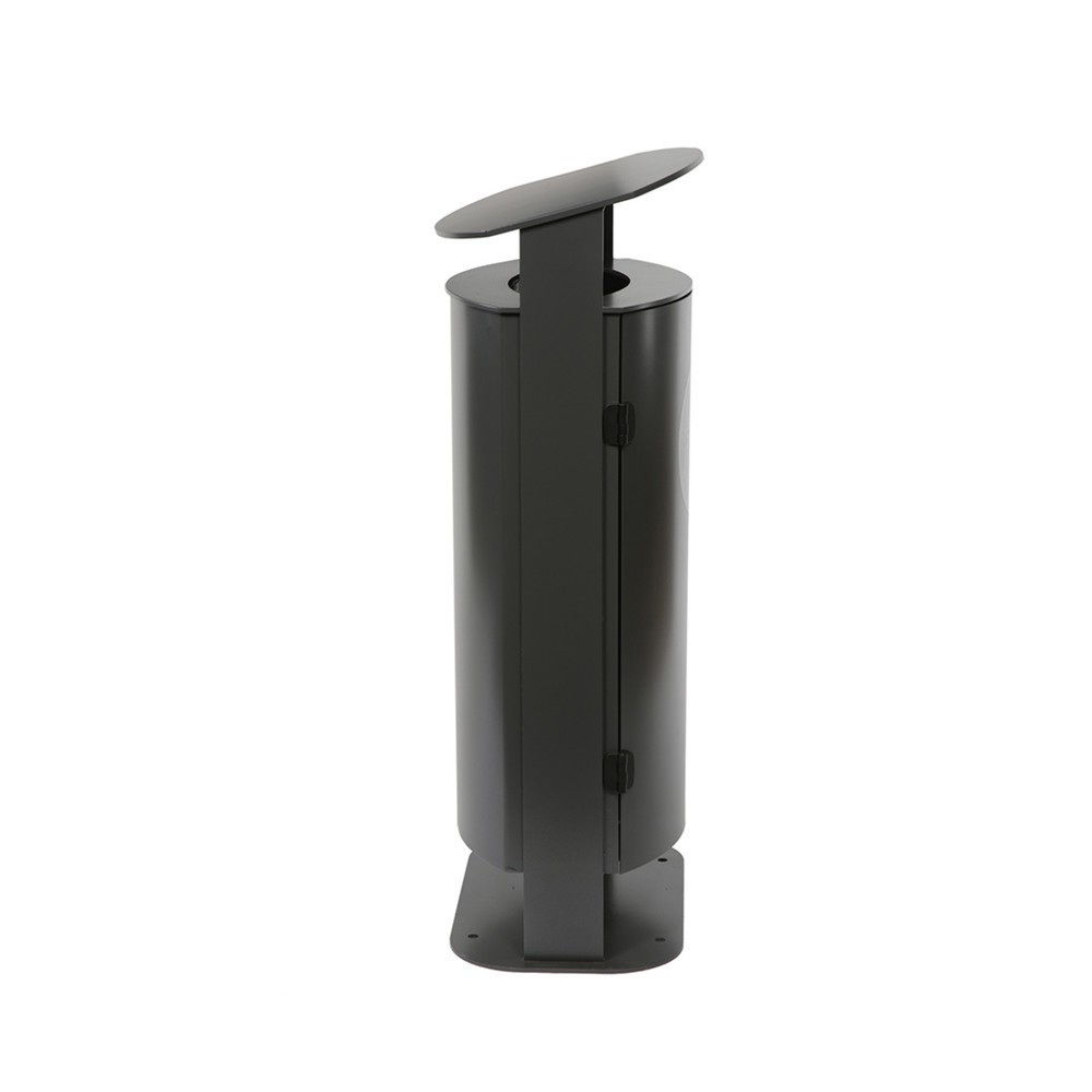 Productafbeelding nr. 2: Afvalbak RENNER met schuine kap type 7092, 70 liter, antracietgrijs