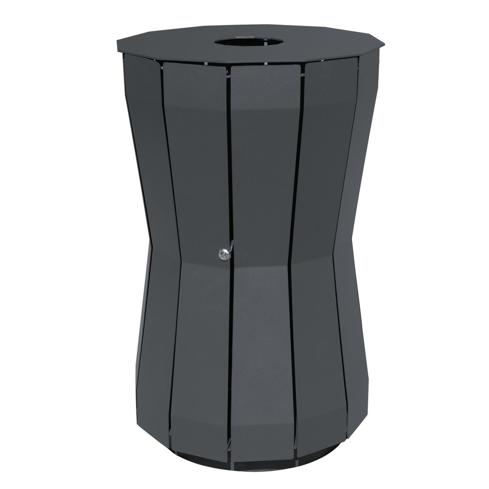 Productafbeelding nr. 1: RENNER afvalbak Style, 105 liter, antraciet-metallic