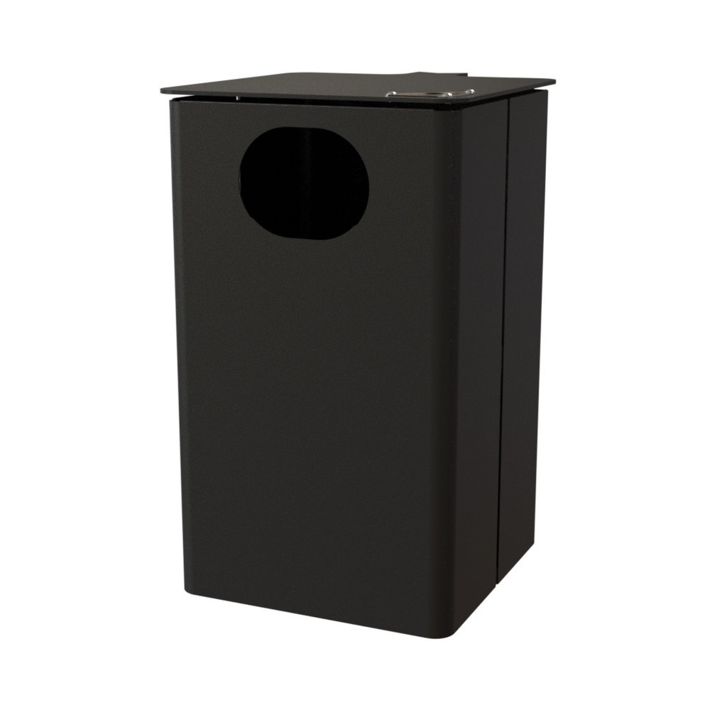 Product afbeelding: RENNER afvalbak type 7044, rechthoekig, 35 liter, zonder asbak, antraciet-metallic