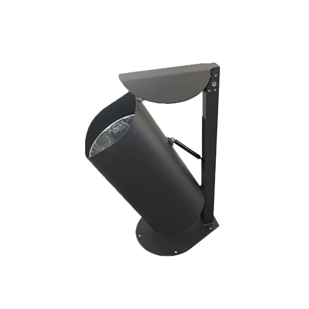 Productafbeelding nr. 2: Afvalbak met paal RENNER type 7077, 40 liter, om vast te schroeven (met bodemplaat), kobaltblauw