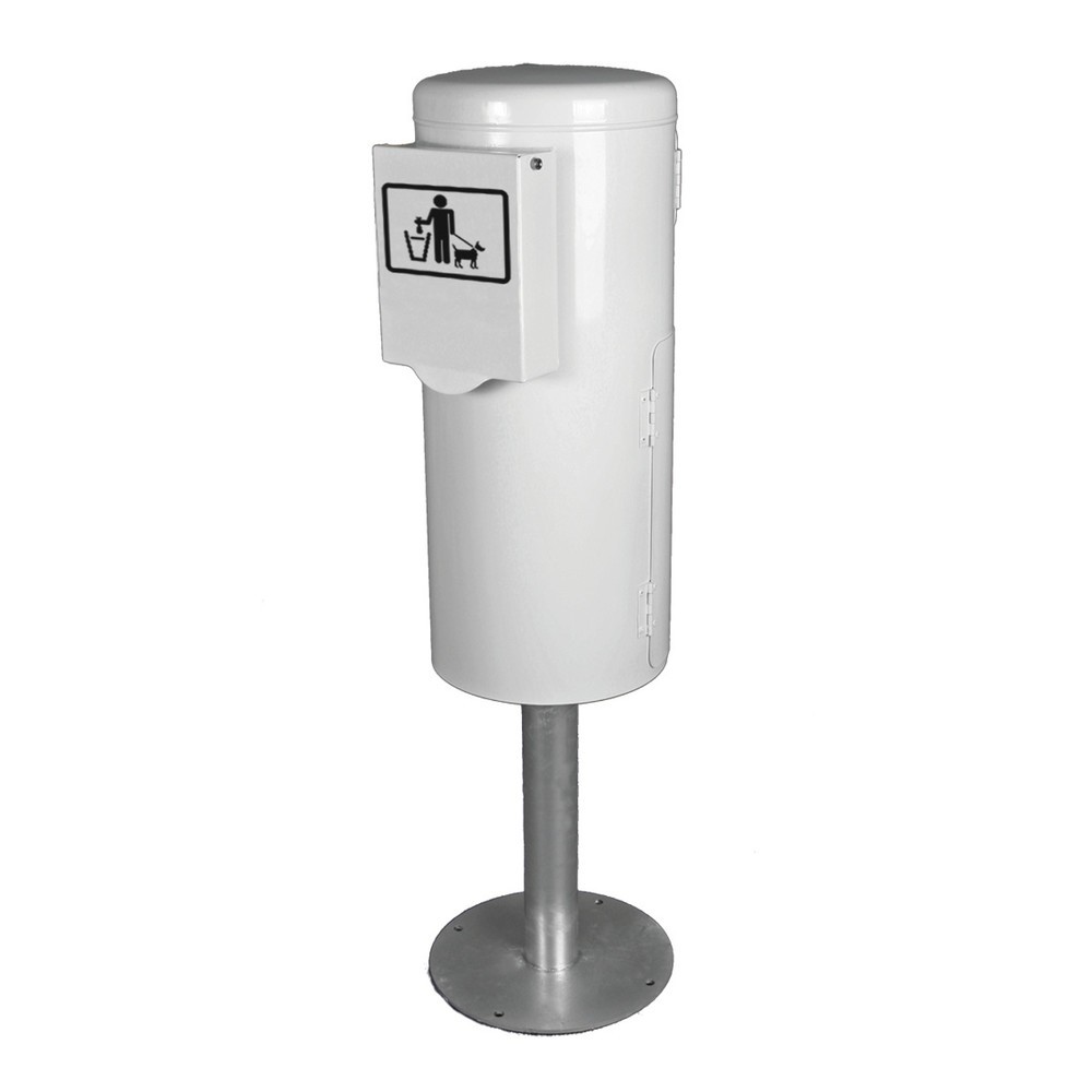Product afbeelding: RENNER hondentoilet type 7077-01 met geïntegreerde zakjesdispenser en bak, kan worden vastgeschroefd, antraciet-metallic
