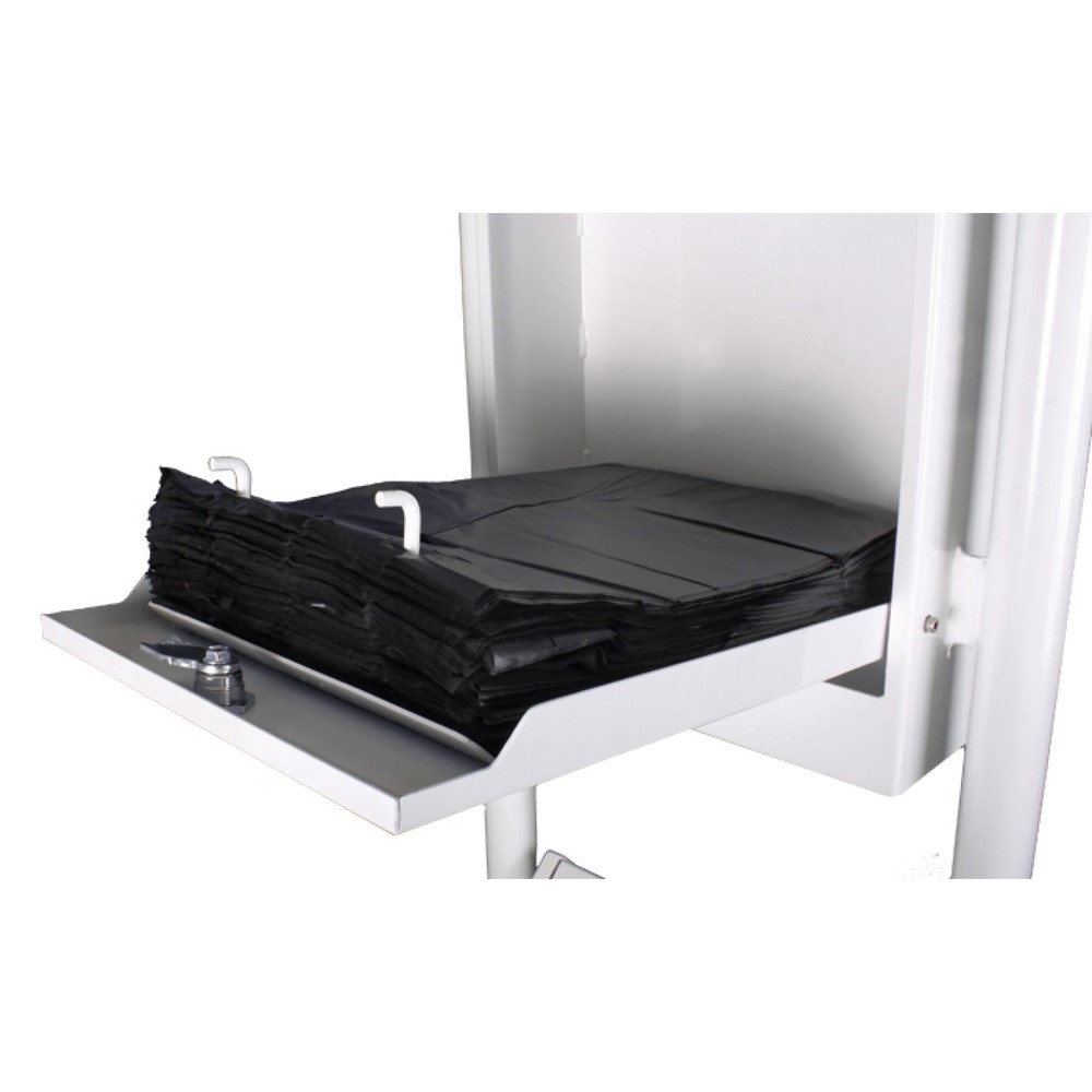 Productafbeelding nr. 2: RENNER hondentoilet type 7077-30 met geïntegreerde zakjesdispenser , bak en standaard van buisframe, antraciet-metallic