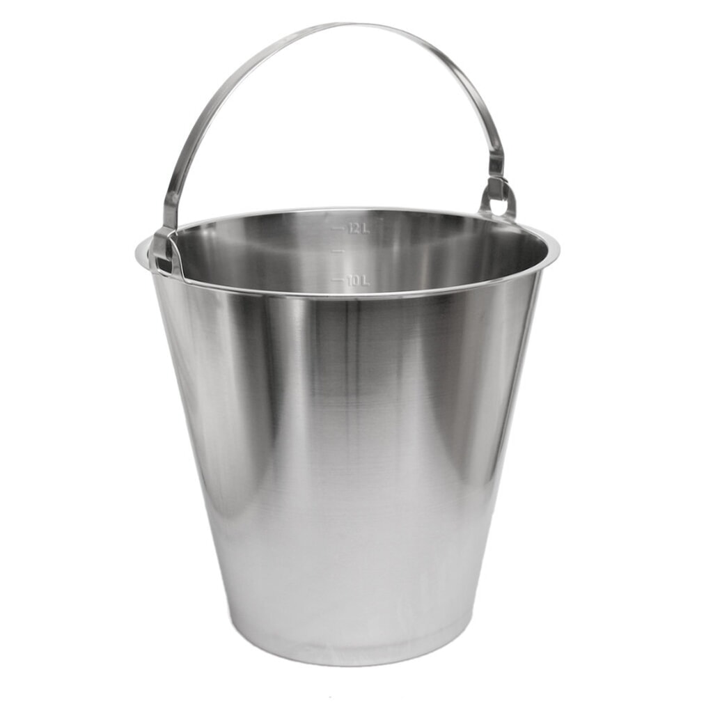 RENNER roestvrijstalen emmer, 12 liter Product afbeelding: RENNER roestvrijstalen emmer, 12 liter
