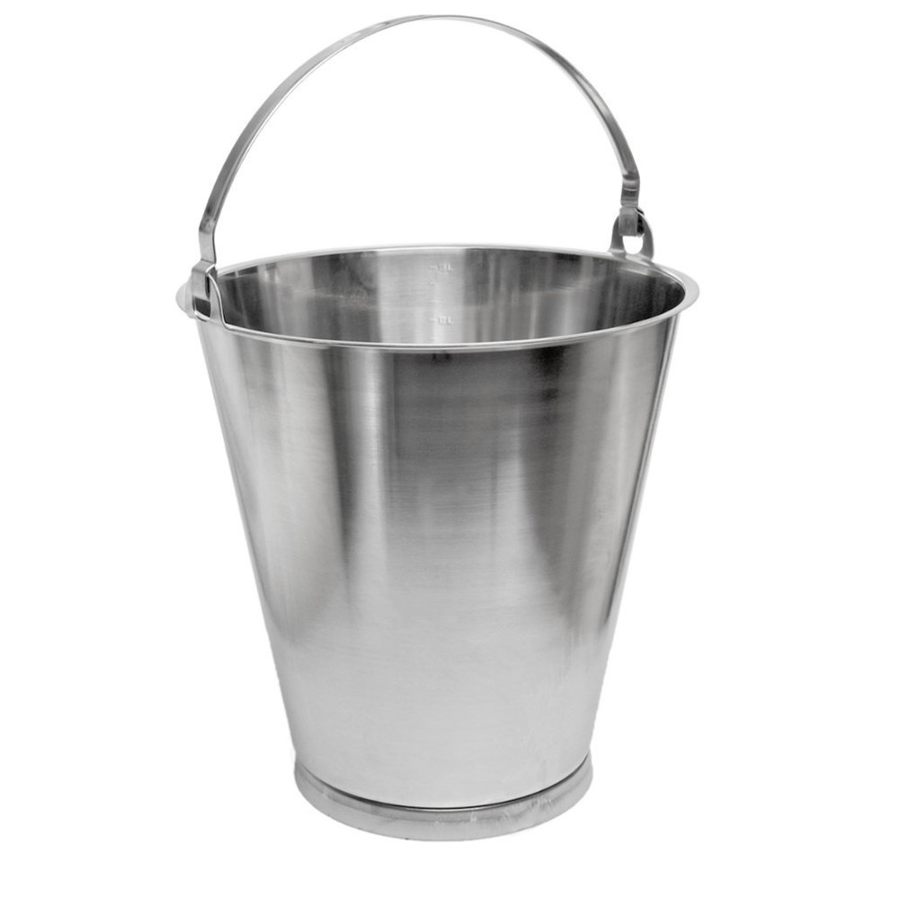 Product afbeelding: RENNER roestvrijstalen emmer, met bodemring, 15 liter