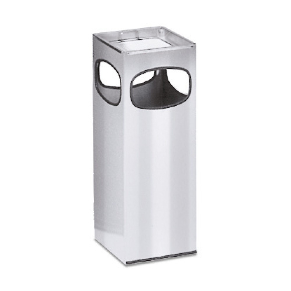 Product afbeelding: As-/afvalbakcombinatie VAR®, roestvast staal, 28 liter, vierkant