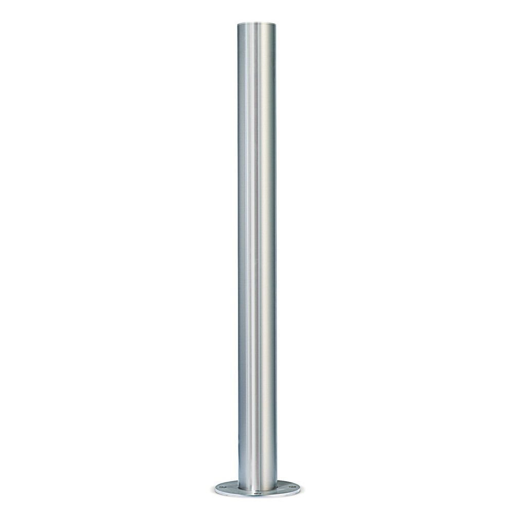 Productafbeelding nr. 1: Roestvrijstalen afzetpaal, ronde buis Ø 102 mm met vlakke kop, grondanker