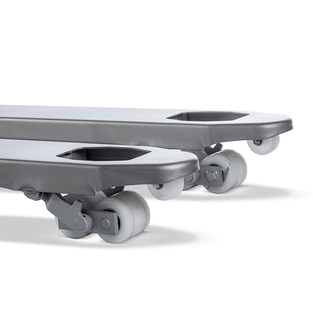 Productafbeelding nr. 4: Roestvrijstalen palletwagen INOX, VL 1.130 mm, nylon, tandemwielen