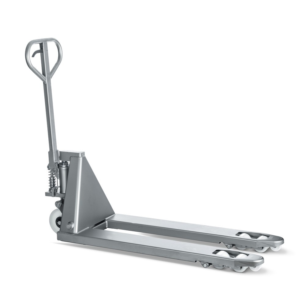 Productafbeelding nr. 7: Roestvrijstalen palletwagen INOX, VL 1.130 mm, nylon, tandemwielen