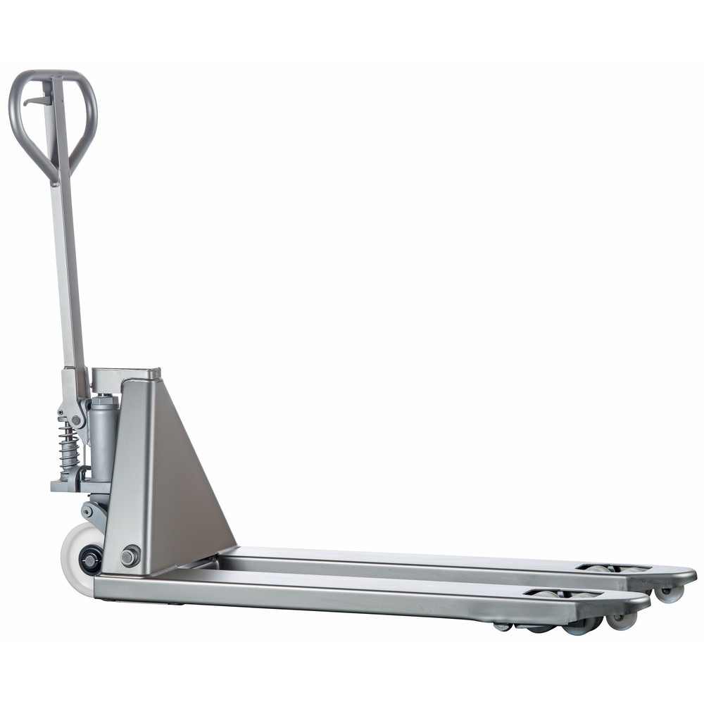 Productafbeelding nr. 8: Roestvrijstalen palletwagen INOX, VL 1.130 mm, nylon, tandemwielen