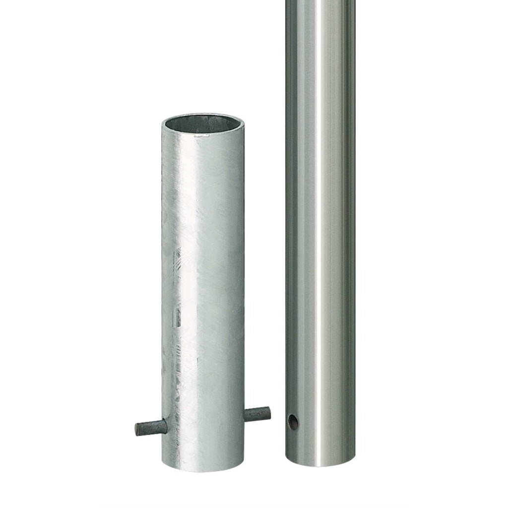 Productafbeelding nr. 1: Roestvrijstalen paal MORAVIA MILANO, voor verankering in beton, hxØ 925 (+260) x 60 mm