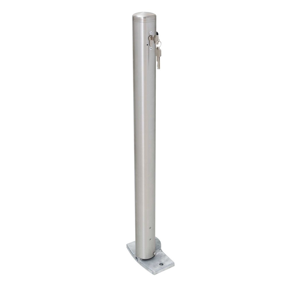 Productafbeelding nr. 6: Roestvrijstalen paal MORAVIA MILANO, voor keilboutbevestiging, neerklapbaar, met cilinderslot, hxØ 925 x 76 mm