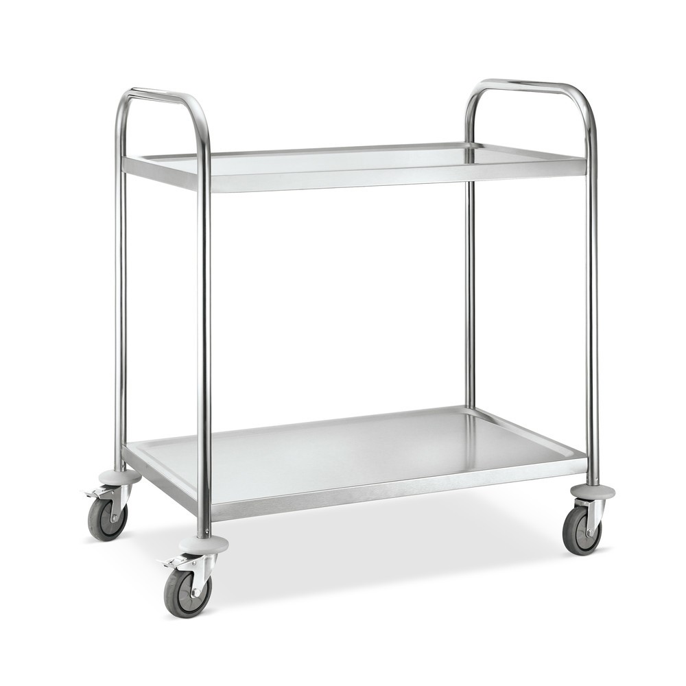 Product afbeelding: Roestvrijstalen tafelwagen HEMMDAL, 2 etages