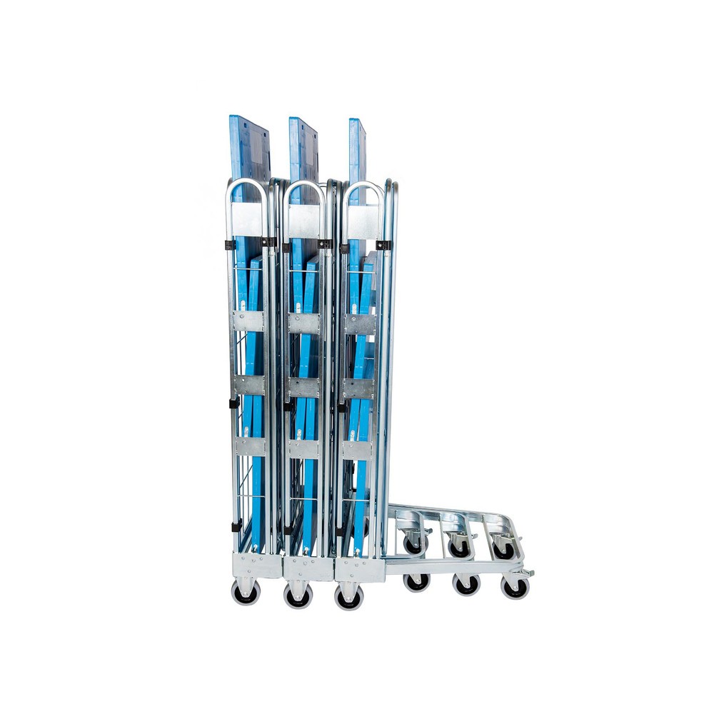Productafbeelding nr. 3: Rolcontainer, 3-zijdig, met kunststof bodemplaat, nestbaar, hoogte 1.660 mm, zonder etage