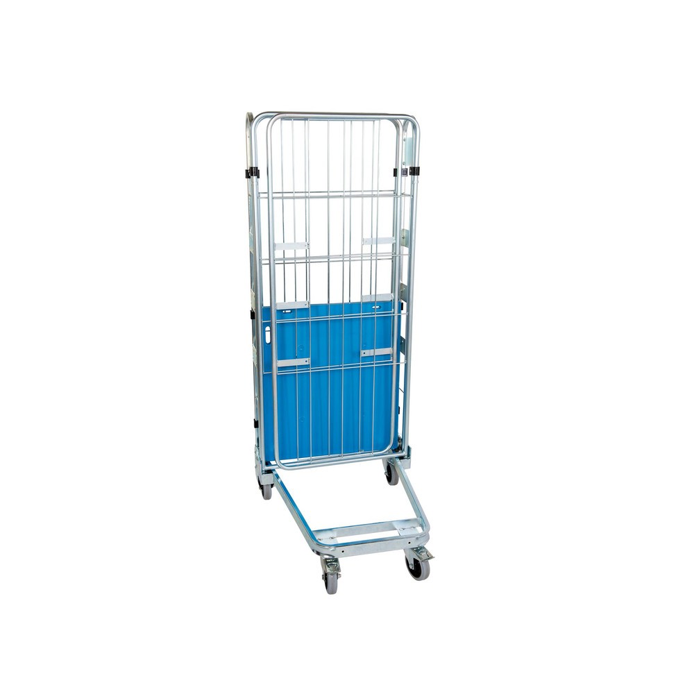Productafbeelding nr. 2: Rolcontainer, 3-zijdig, met kunststof bodemplaat, nestbaar, hoogte 1.660 mm, zonder etage