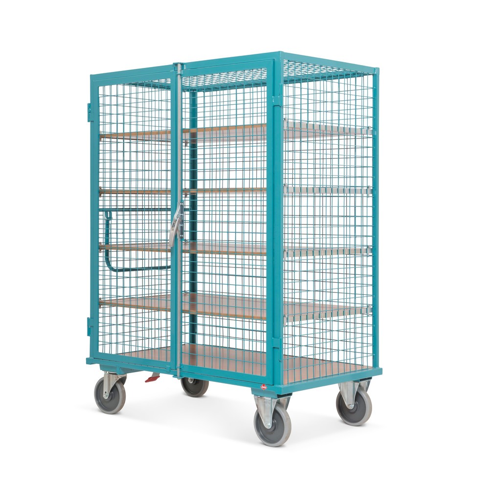 Productafbeelding nr. 4: Kastwagen Ameise®, gaaswanden, turquoise, h x b x d 1.800 x 1.115 x 810 mm
