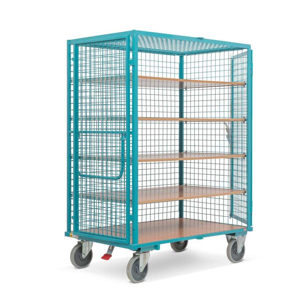 Productafbeelding nr. 5: Kastwagen Ameise®, gaaswanden, turquoise, h x b x d 1.800 x 1.115 x 810 mm