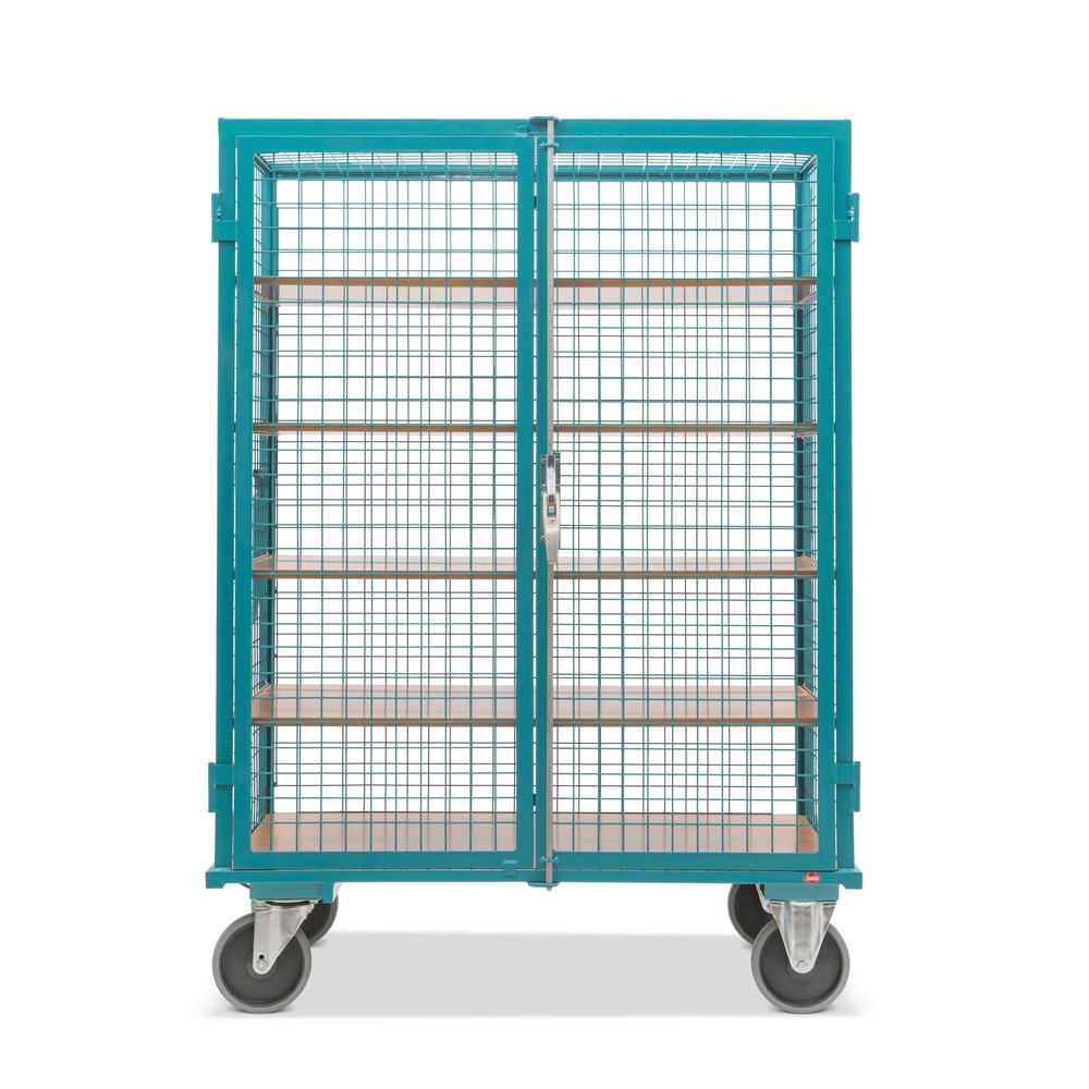 Productafbeelding nr. 6: Kastwagen Ameise®, gaaswanden, turquoise, h x b x d 1.800 x 1.115 x 810 mm