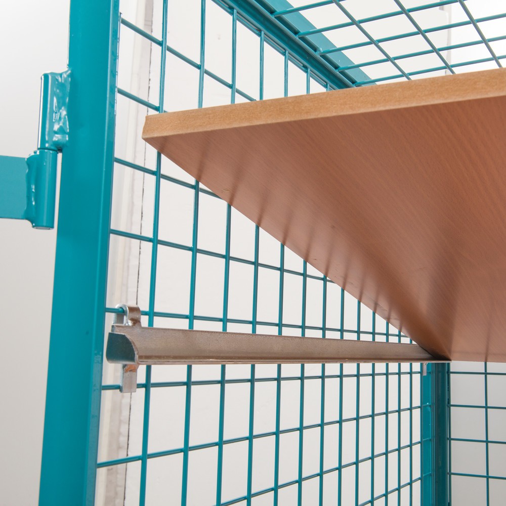 Productafbeelding nr. 7: Kastwagen Ameise®, gaaswanden, turquoise, h x b x d 1.800 x 1.115 x 810 mm