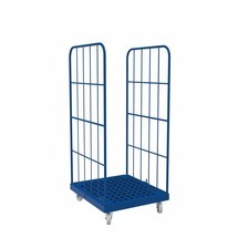 Productafbeelding nr. 1: Rolcontainer Classic, 2-zijdig, met poedercoating, kunststof laadbord, hxbxd 1.650 x 724 x 815 mm, gentiaanblauw
