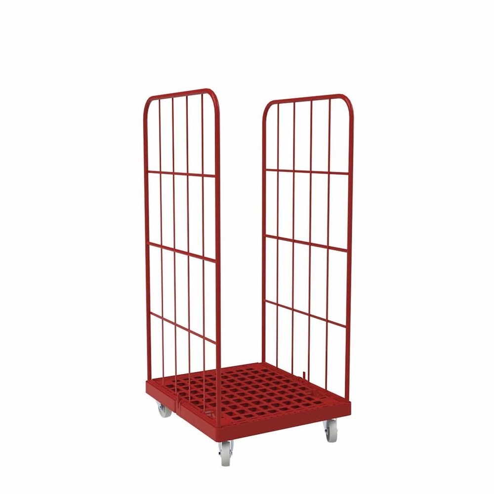 Product afbeelding: Rolcontainer Classic, 2-zijdig, met poedercoating, kunststof laadbord, hxbxd 1.650 x 724 x 815 mm, vuurrood