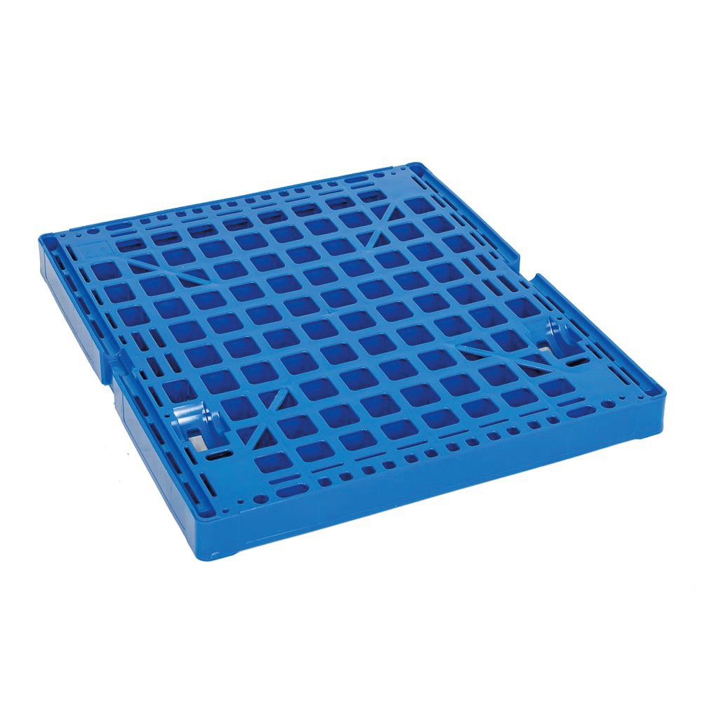 Productafbeelding nr. 2: Rolcontainer, 4-zijdig, gedeelde voorwand, kunststof bodemplaat, hxbxd 1.850 x 724 x 815 mm, lichtblauw