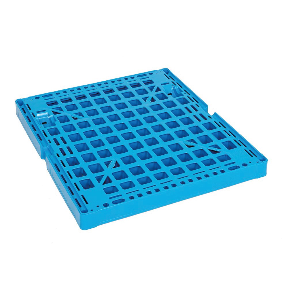Productafbeelding nr. 2: Rolcontainer, 4-zijdig, ééndelige voorwand, kunststof bodemplaat, hxbxd 1.650 x 724 x 815 mm, lichtblauw