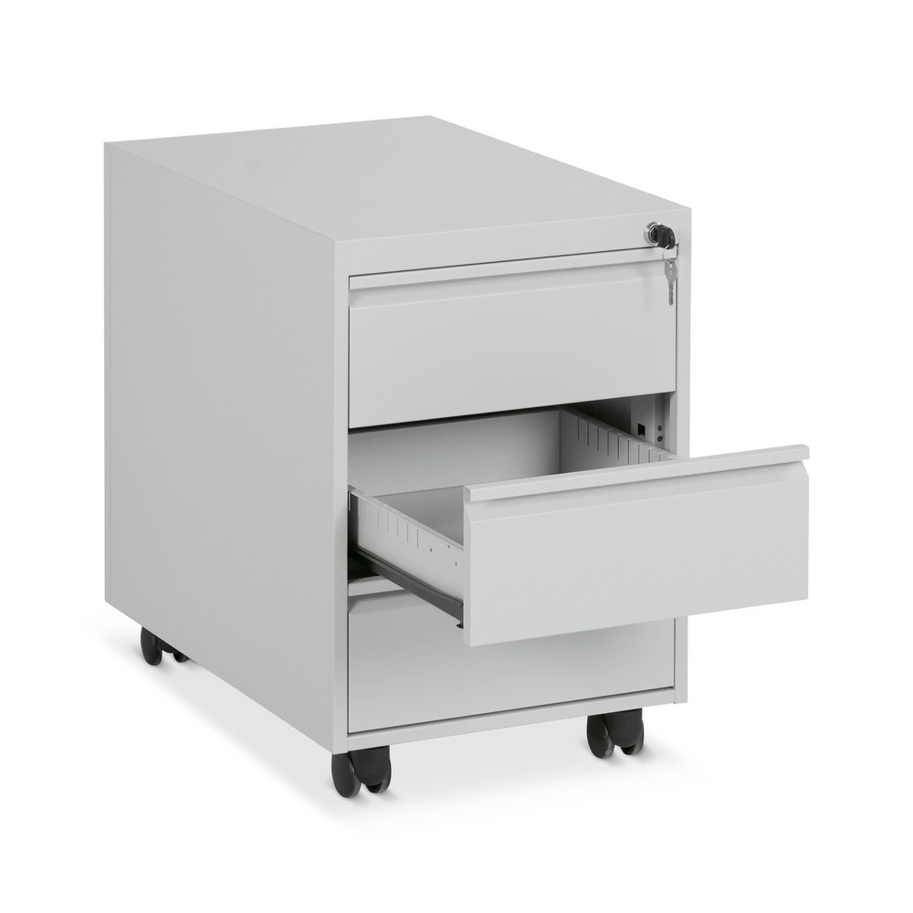 Productafbeelding nr. 2: Rolcontainer met cilinderslot + centrale vergrendeling, 3 laden, hxbxd 560 x 390 x 600 mm