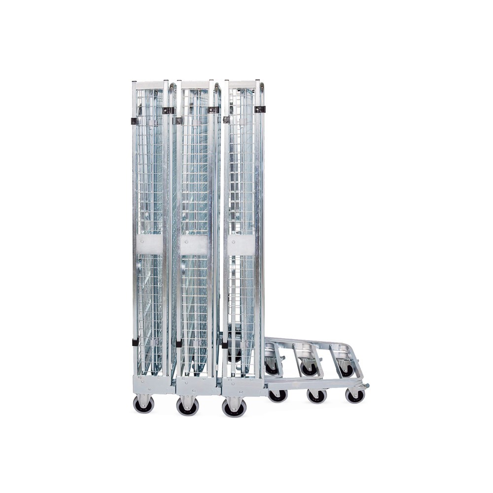 Productafbeelding nr. 2: Anti-diefstal rolcontainer, met stalen bodemplaat, nestbaar, hoogte 1.880 mm, zonder etage
