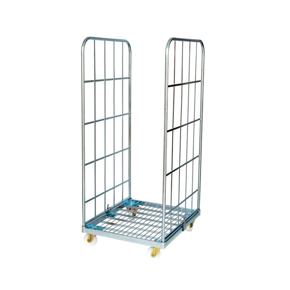 Product afbeelding: Rolcontainer Classic, 2-zijdig, verzinkt, stalen laadbord, hxbxd 1.650 x 710 x 800 mm