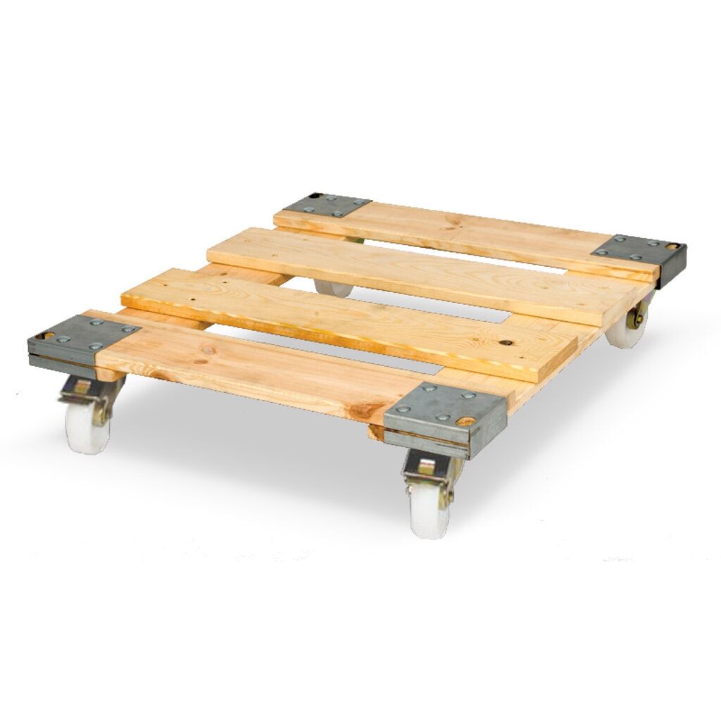 Productafbeelding nr. 2: Rolcontainer, 4-zijdig, eendelige voorwand, houten bodemplaat, hxbxd 1.650 x 720 x 810 mm