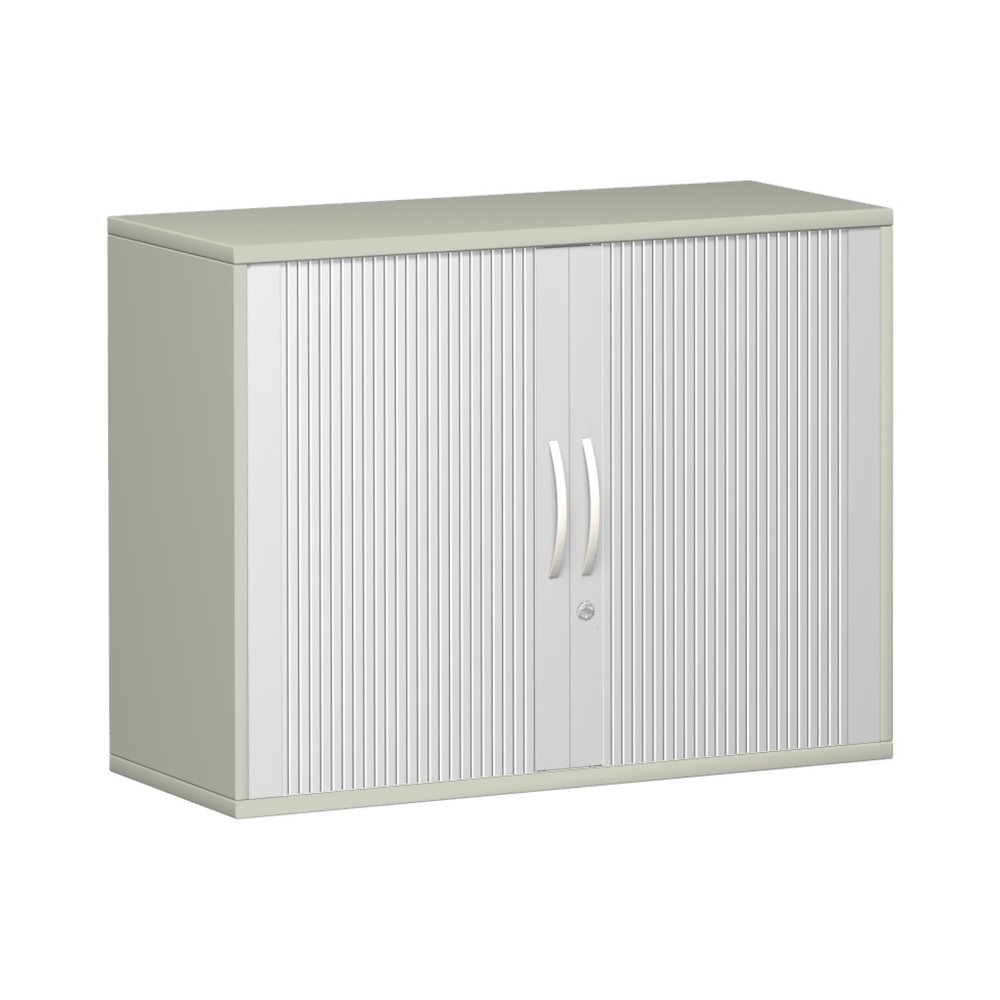 Product afbeelding: Roldeurkast Profi, 2 OH, breedte 1.000 mm, lichtgrijs