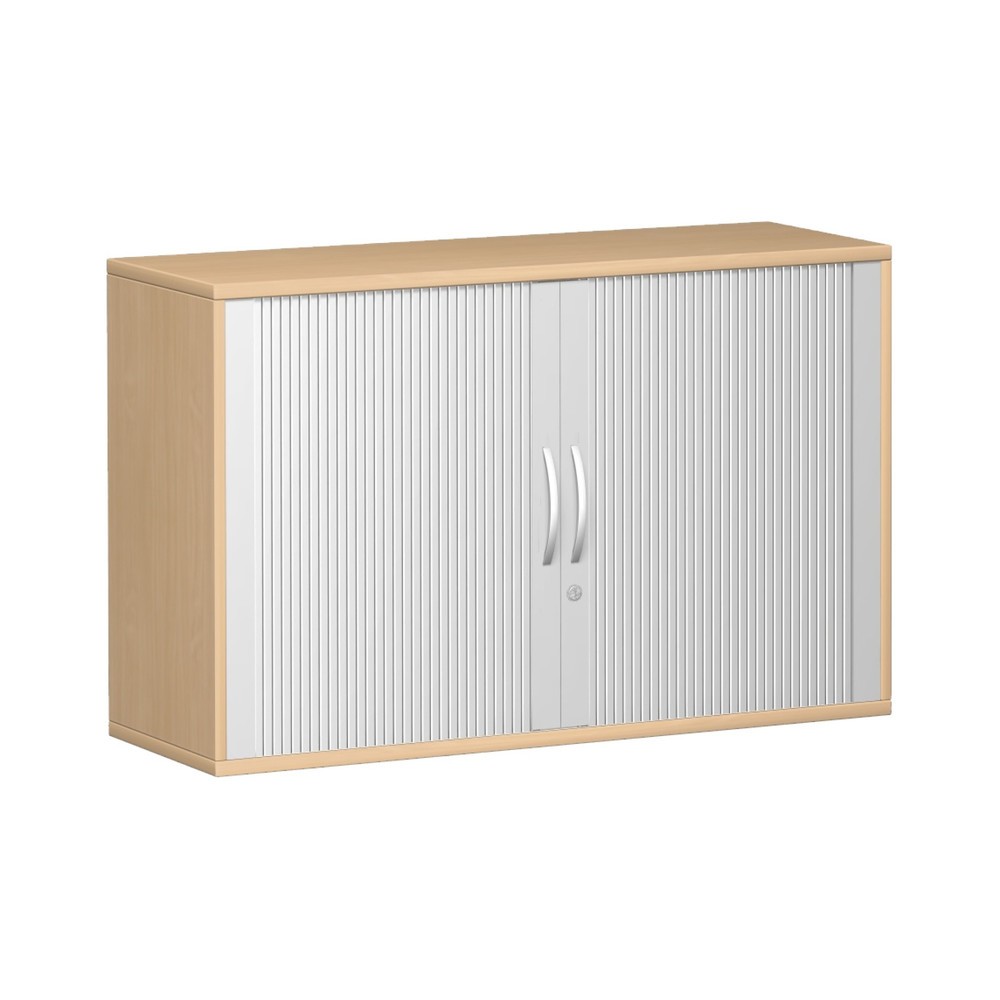 Product afbeelding: Roldeurkast Profi, 2 OH, breedte 1.200 mm, beuk