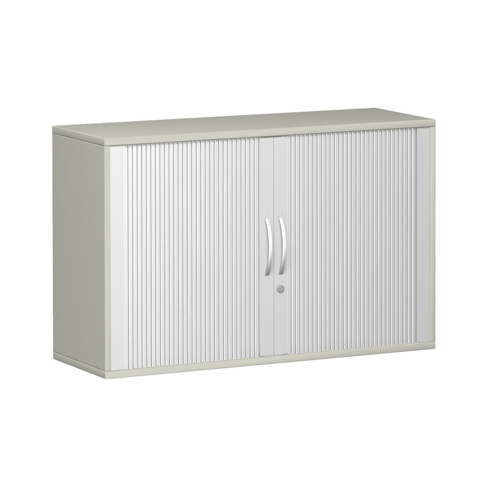 Product afbeelding: Roldeurkast Profi, 2 OH, breedte 1.200 mm, lichtgrijs
