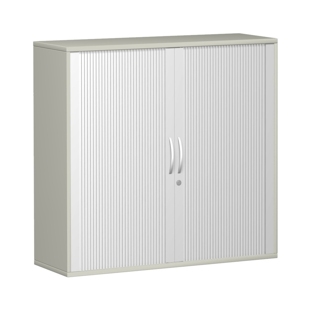 Product afbeelding: Roldeurkast Profi, 3 OH, breedte 1.200 mm, lichtgrijs