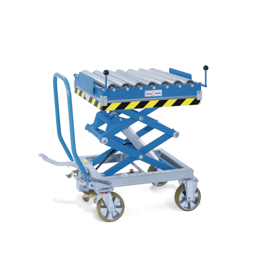 Product afbeelding: Rollenbaan Gruse voor verrijdbare schaarheftafels, platform 760 x 760 mm