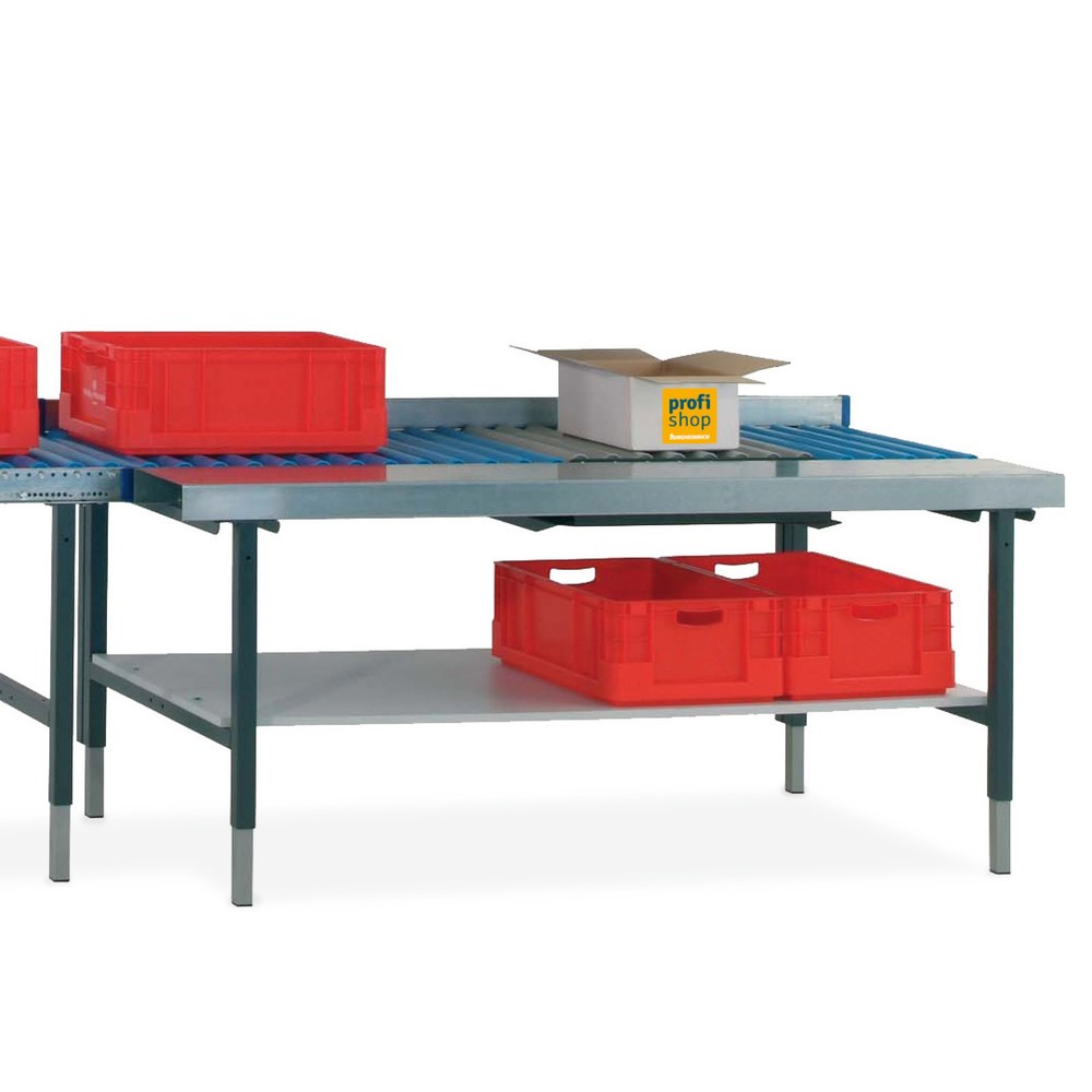 Product afbeelding: Rollenbaantafel met werkblad en weegschaal voor paktafelsysteem Rocholz