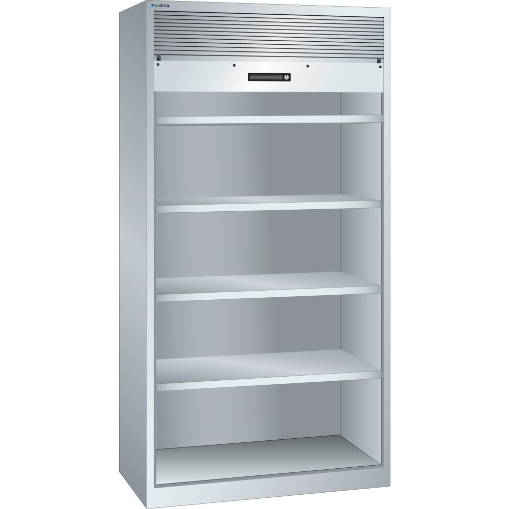 Product afbeelding: Rolluikkast LISTA, (bxdxh) 1000x580x1950 mm, 4 verstelbare legborden, lichtgrijs