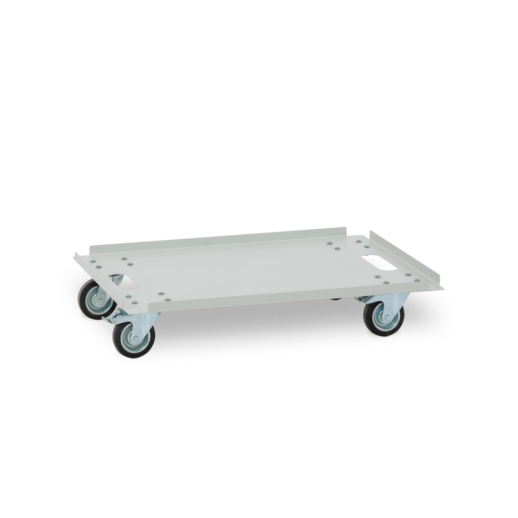 Rolwagen voor accukast CEMO, draagvermogen 240 kg, voor max. 2 stuks Product afbeelding: Rolwagen voor accukast CEMO, draagvermogen 240 kg, voor max. 2 stuks