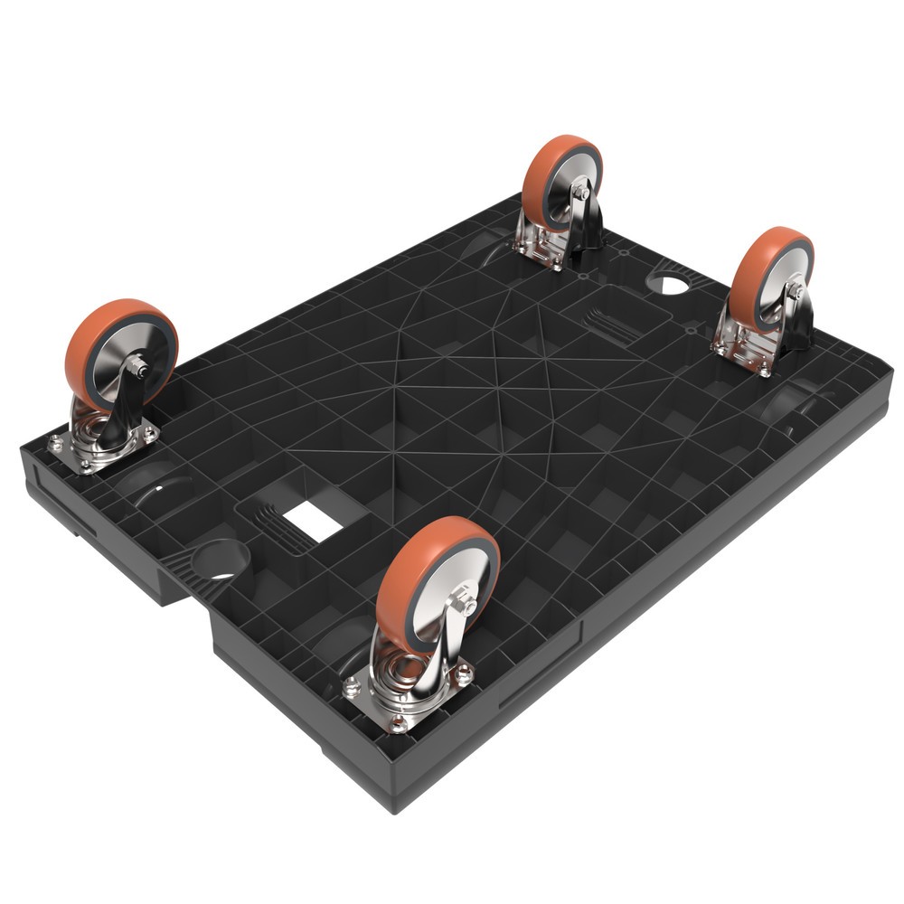 Productafbeelding nr. 2: Rolwagen voor stapelbare bakken, maten 600 x 400/800 mm, cap. 450 kg