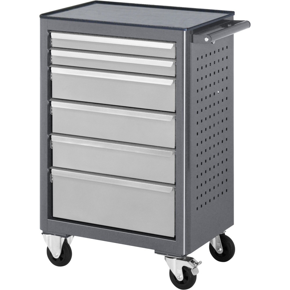 Productafbeelding nr. 1: Rolwerkbank RAU serie adlatus, hxbxd 950 x 675 x 450 mm, 6 lades 2 x 65, 3 x 125, 1 x 90 mm, ABS werkblad