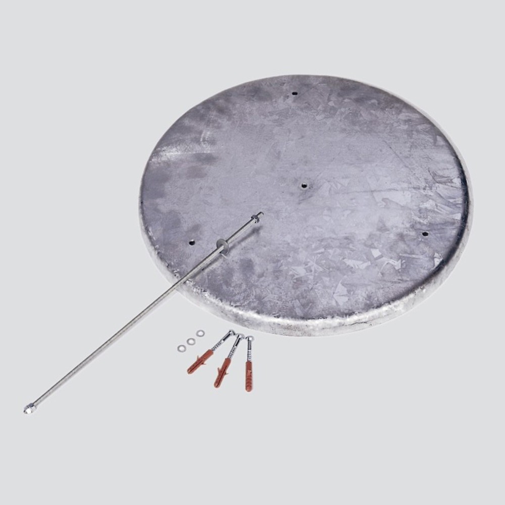 Product afbeelding: Metalen vloerschijf voor staande asbak VAR® CLASSIC, incl. montagemateriaal