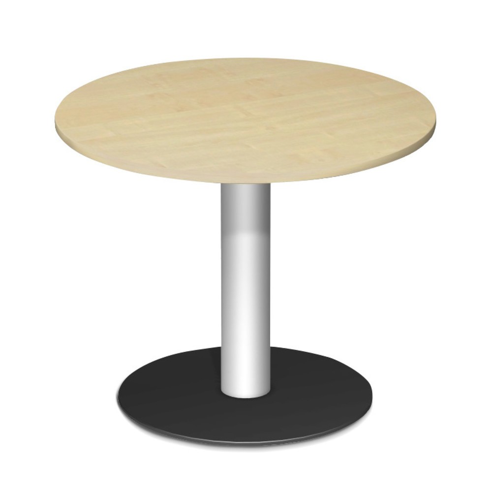 Product afbeelding: Conferentietafel rond met schotelvoet, Øxh 900 x 720 mm, ahorn