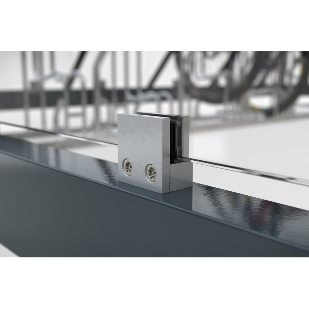 Productafbeelding nr. 4: Rookoverkapping wsm® KÖLN ALPINE, volledig gemonteerd, sneeuwlast max. 5,60 kg/m², 4 elementen, zonder bestrating, antracietgrijs