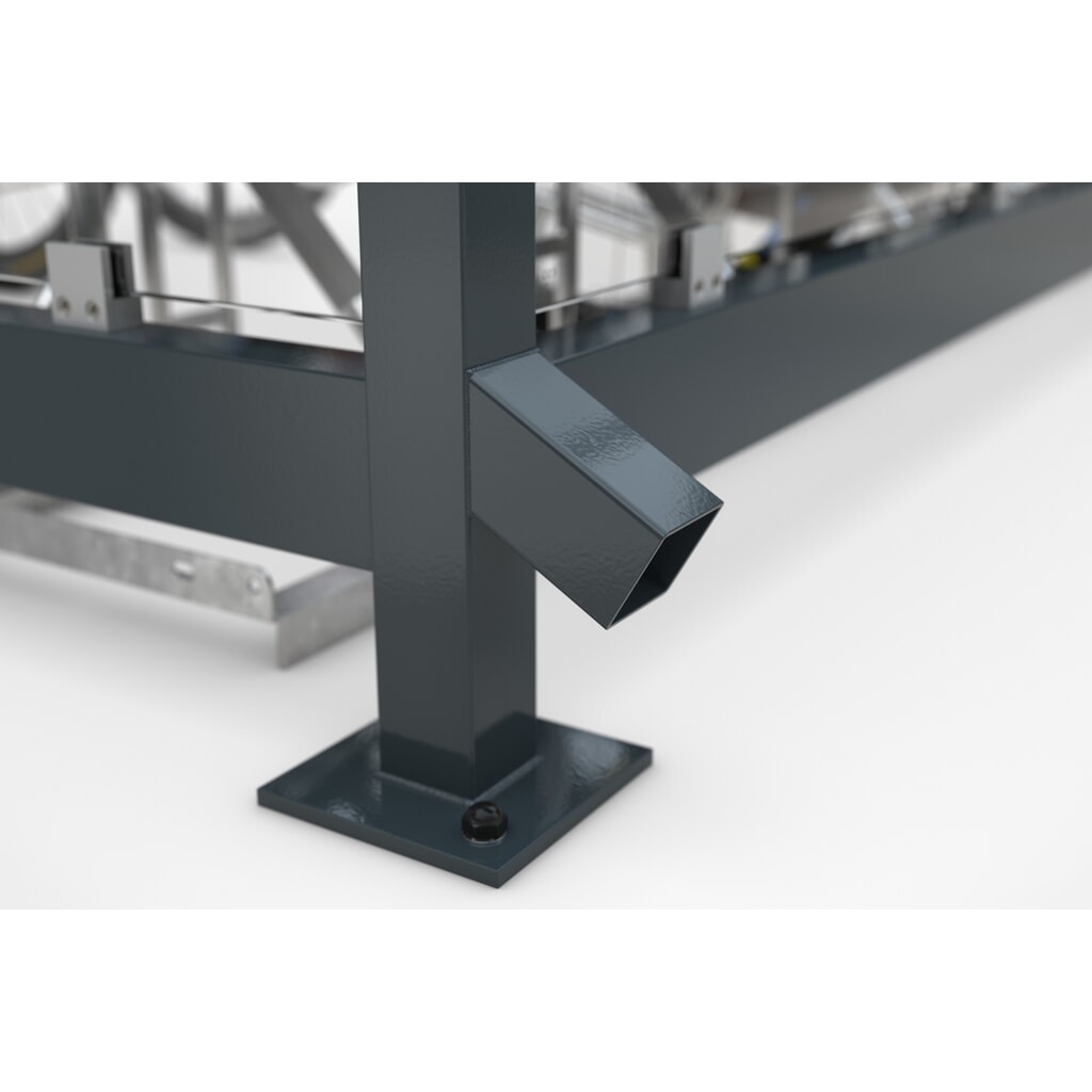 Rookoverkapping wsm® KÖLN ALPINE, volledig gemonteerd, sneeuwlast max. 5,6 kN/m², 4 elementen, zonder bestrating, antracietgrijs Productafbeelding nr. 6: Rookoverkapping wsm® KÖLN ALPINE, volledig gemonteerd, sneeuwlast max. 5,6 kN/m², 4 elementen, zonder bestrating, antracietgrijs