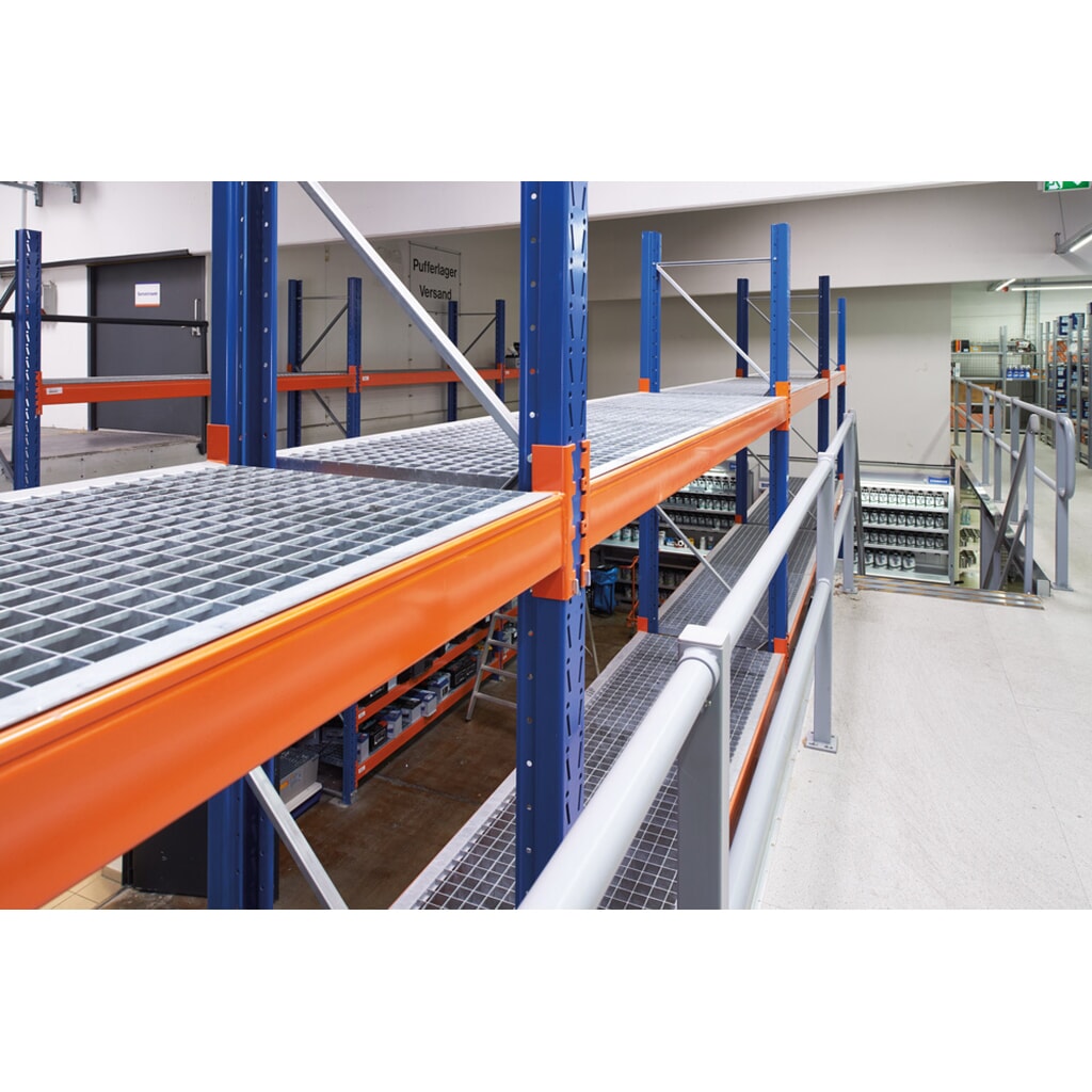 Roosterlegbord voor palletstelling, verzonken, bxd 3300 x 1100 mm, schapbelasting 3000 kg, maaswijdte 33 x 66 mm Productafbeelding nr. 2: Roosterlegbord voor palletstelling, verzonken, bxd 3300 x 1100 mm, schapbelasting 3000 kg, maaswijdte 33 x 66 mm