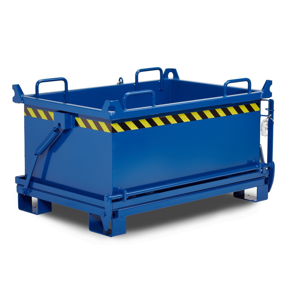 Productafbeelding nr. 1: RR-Industrietechnik® Bodemklepcontainer type RBB, inhoud 0,5 m³, RAL 5010 gentiaanblauw