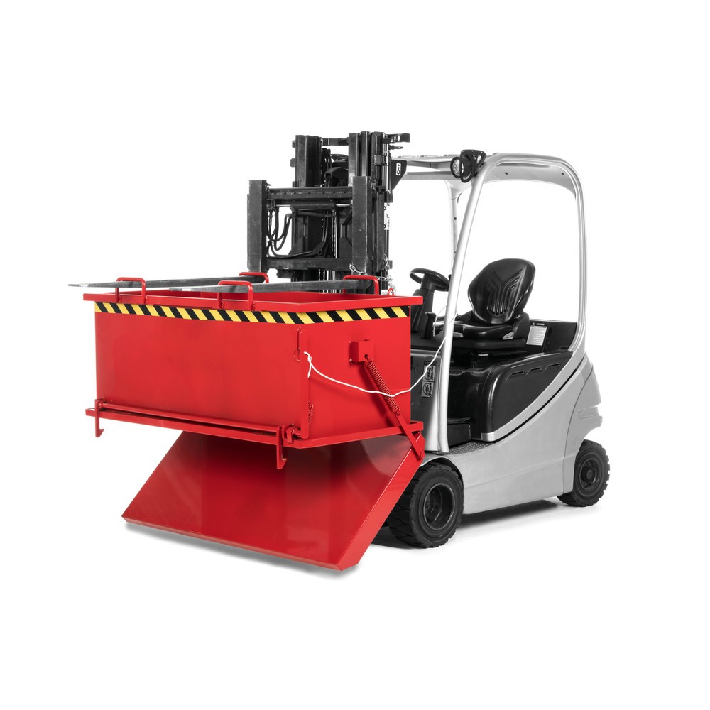 Productafbeelding nr. 2: RR-Industrietechnik® Bodemklepcontainer type RKB, inhoud 0,5 m³, RAL 3000 vuurrood